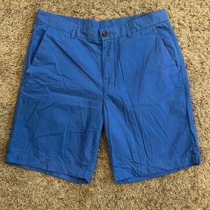 PERRY ELLIS Portfolio Bay Blue Flat Front Shorts